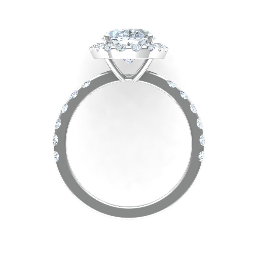 Oval Halo Diamond Ring