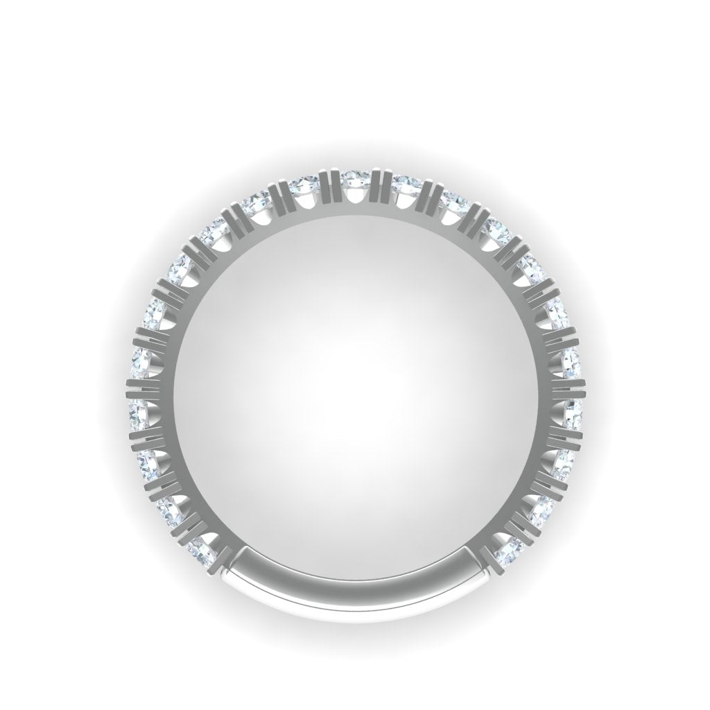 New Style U-Cut Pave Ring