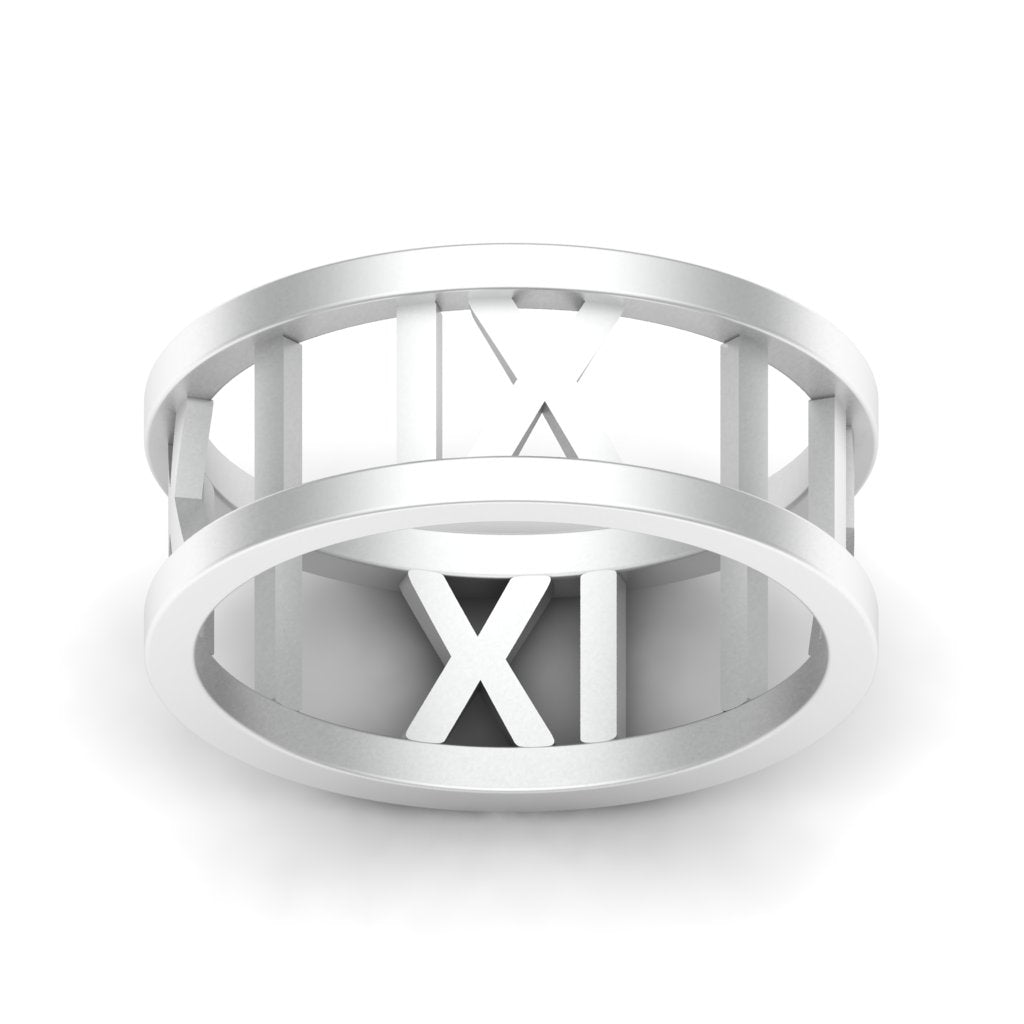 Men's Roman Numbers Ring