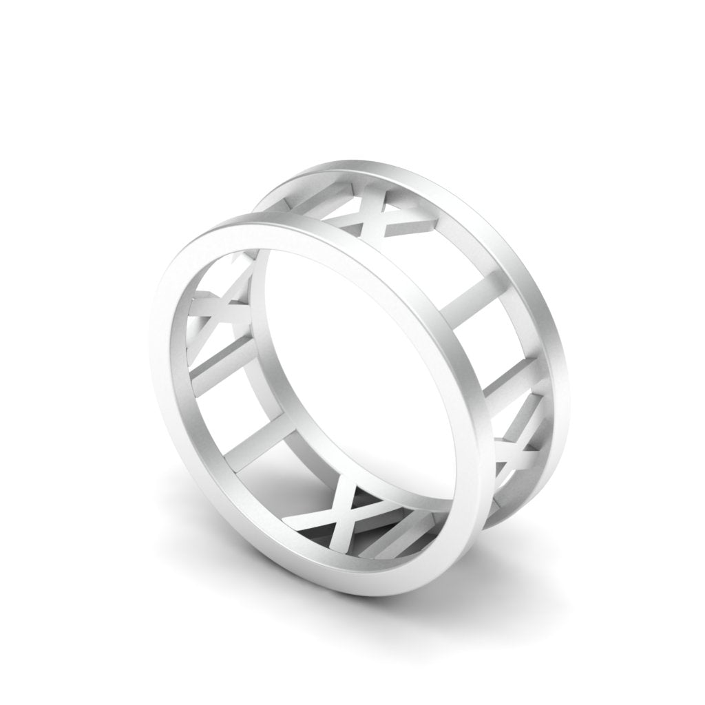 Men's Roman Numbers Ring