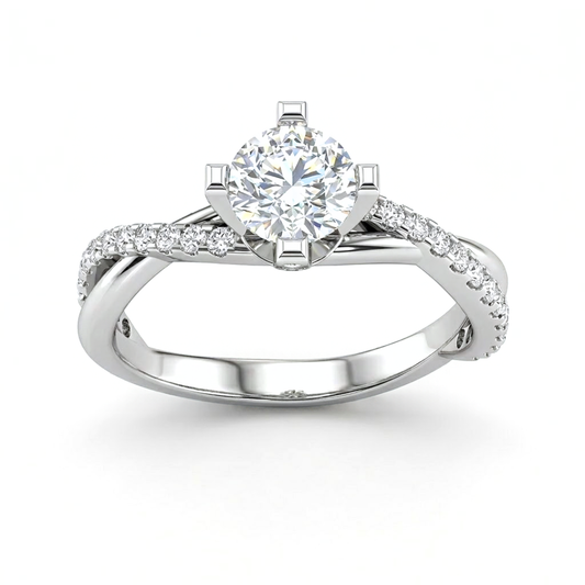 Entwined Diamond Engagement Ring – 0.70ct Lab Grown